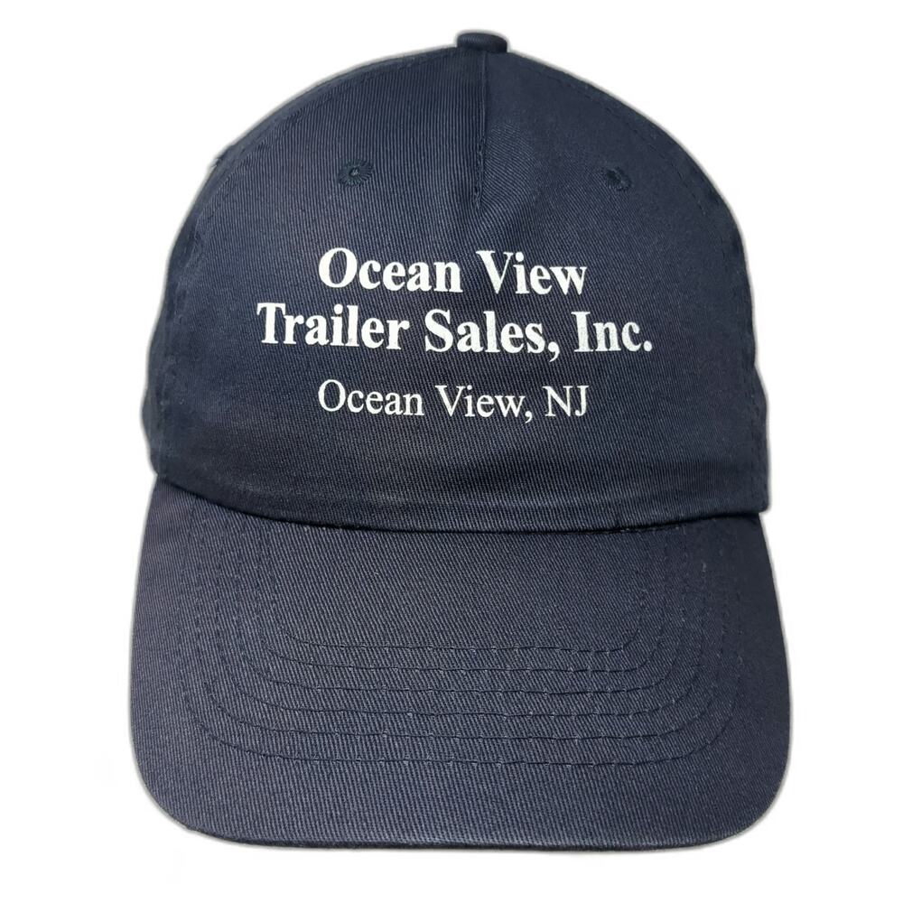 Hitwear 5 Panel Blue One Size Ocean View Trailer Sales NJ Cotton Strapback Hat